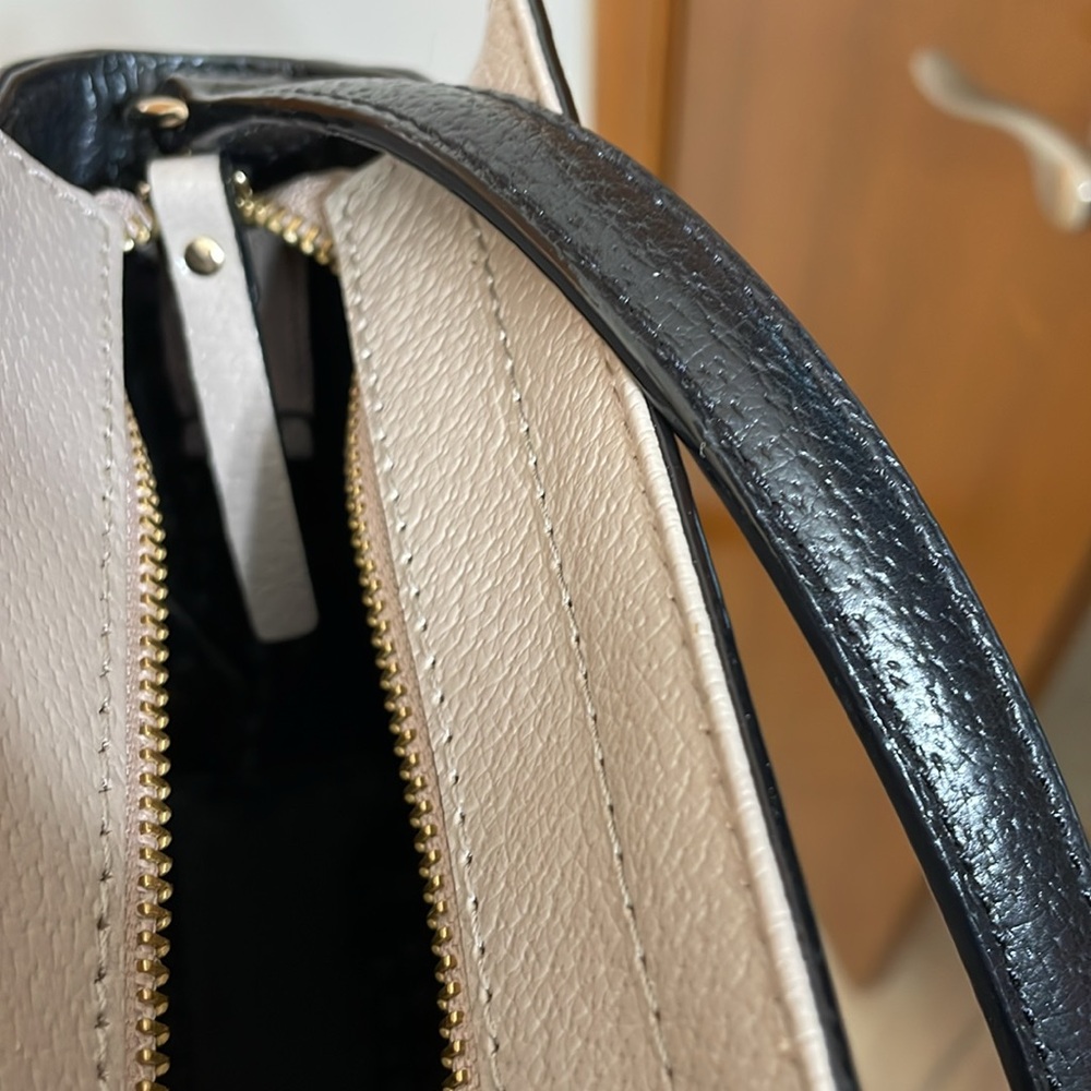 KATE SPADE NWOT Hayden Grand Street Color Block Crossbody Bag Black Tan ♠️ - Picture 10 of 15
